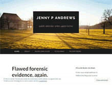 Tablet Screenshot of jennypandrews.com